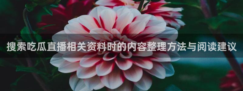 51吃瓜爆料网：搜索吃瓜直播相关资料时的内容整理方法与阅读建议